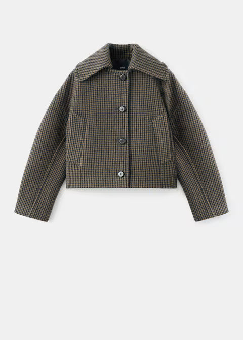 Houndstooth Wool Jacket
