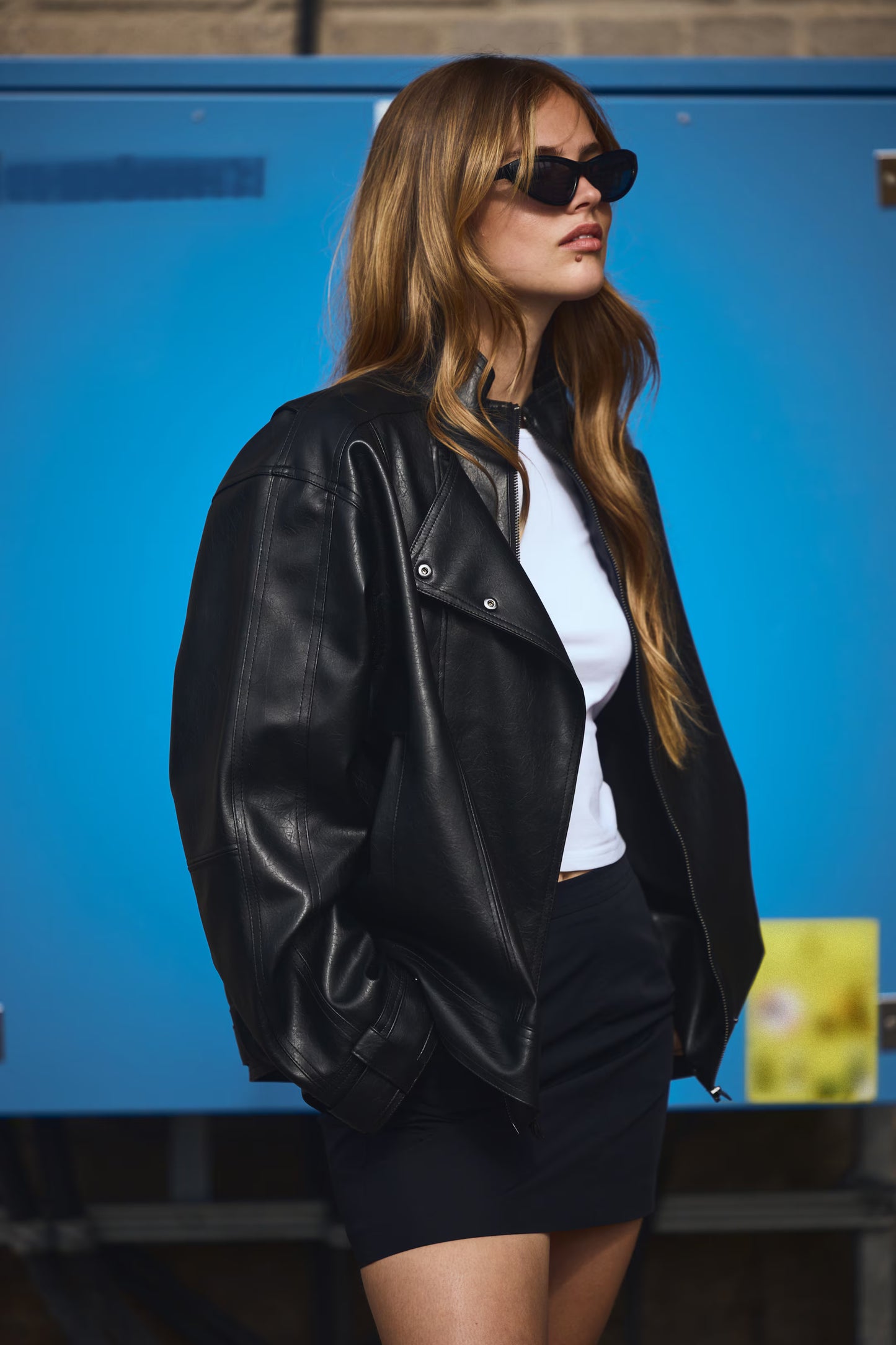 Oversized Biker Jacket for Women