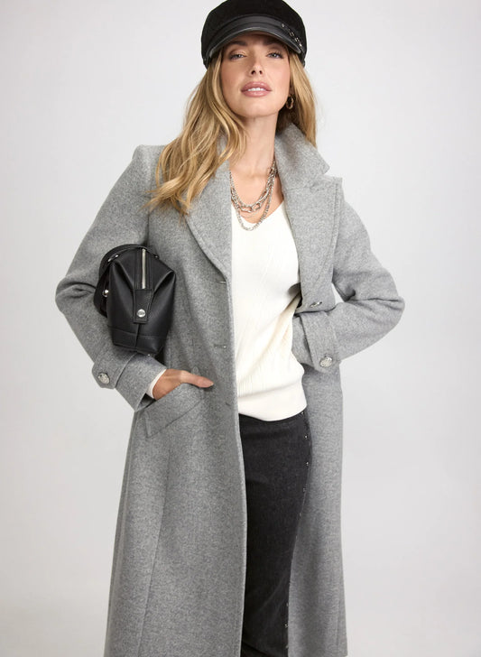 Stretch Wool-Blend Coat