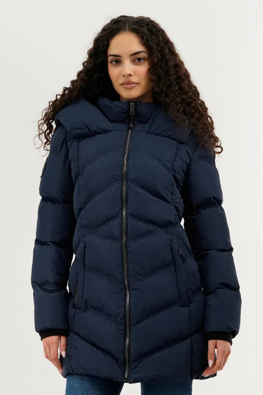 Gear Chevron Quilted Parka Jacket