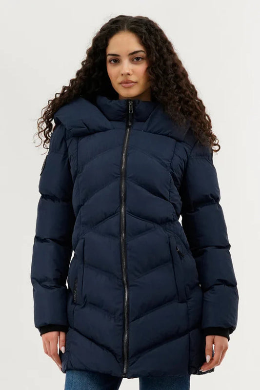 Gear Chevron Quilted Parka Jacket