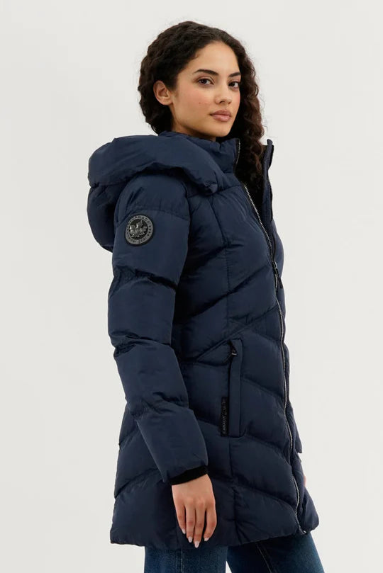 Gear Chevron Quilted Parka Jacket