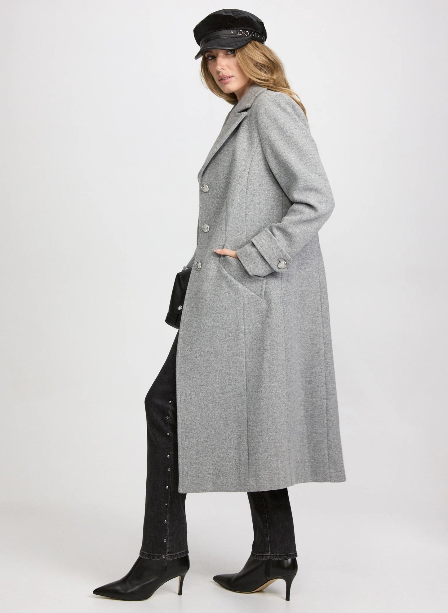 Stretch Wool-Blend Coat
