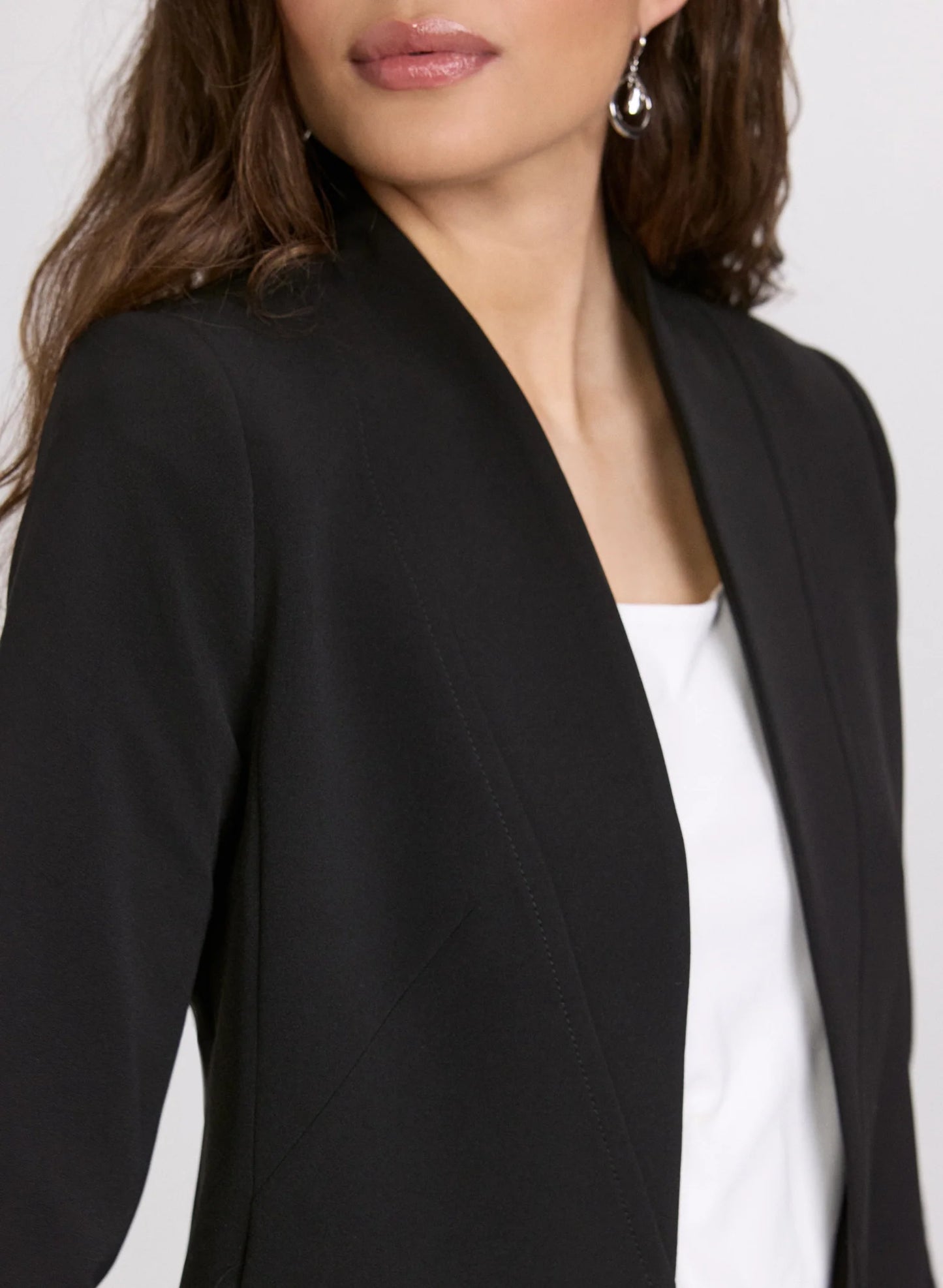 Twill 3/4 Sleeve Blazer