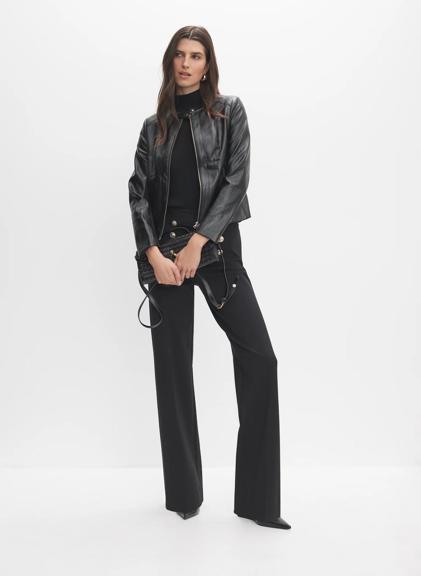 Vegan Leather Racer Jacket