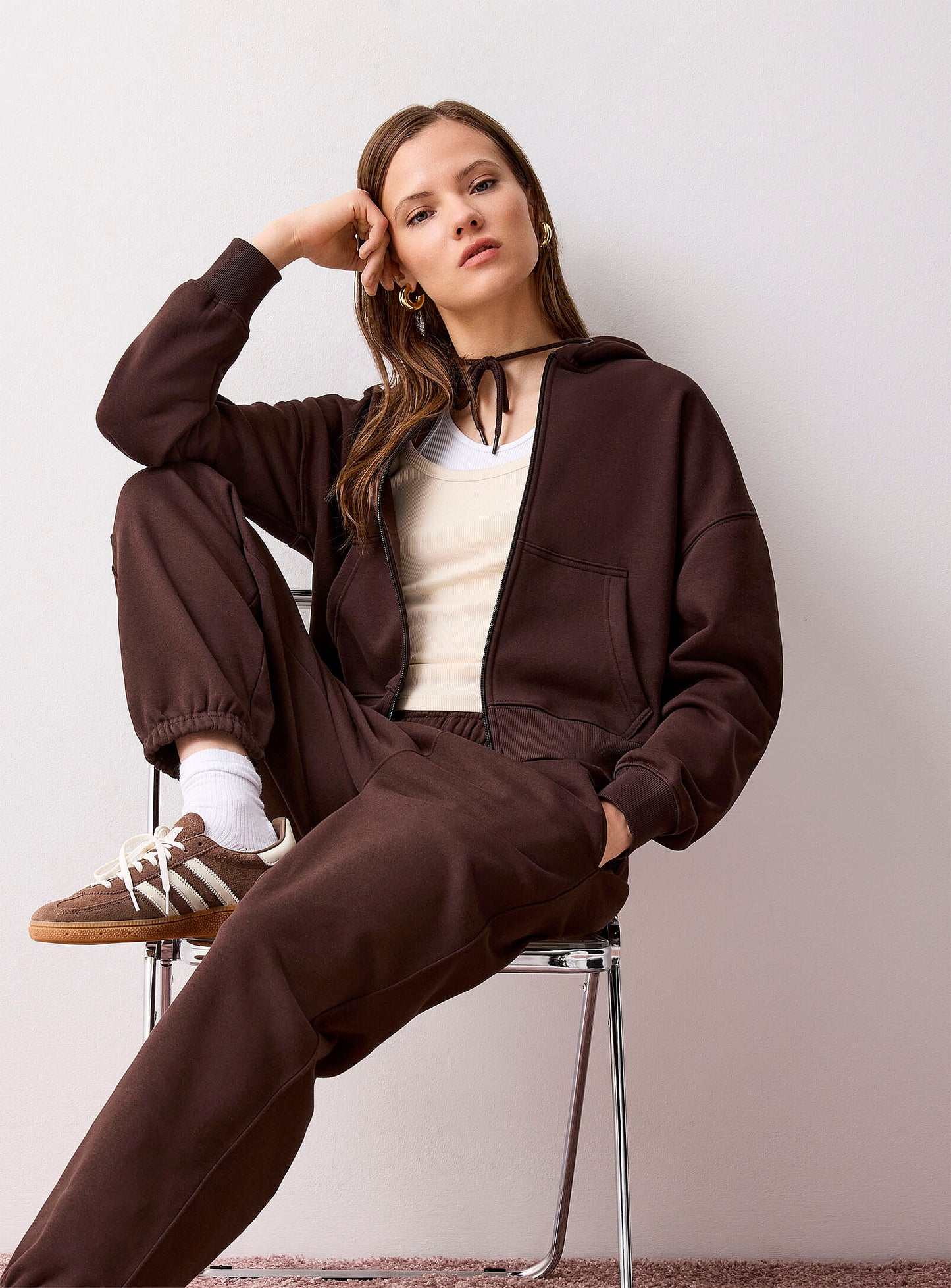 Soft Fleece Zip-Up Hoodie