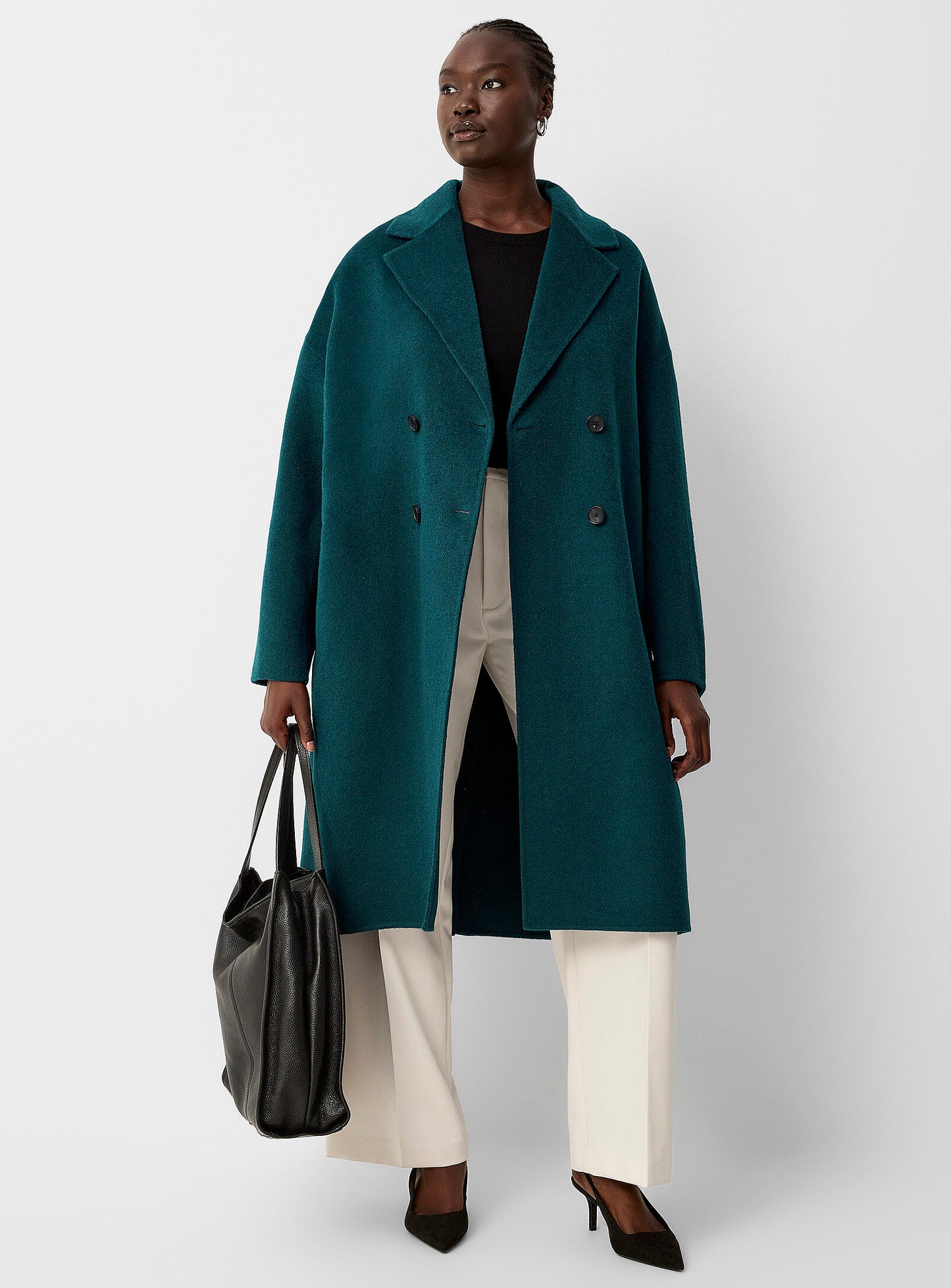 Oversized Reprocessed Wool Overcoat
