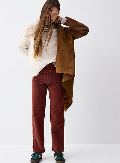 Corduroy Straight-Leg Pant
