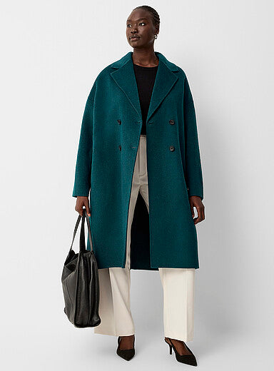 Oversized Reprocessed Wool Overcoat