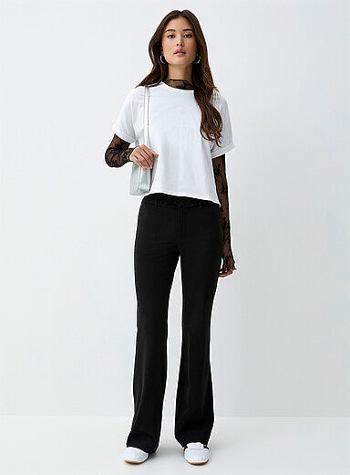 Low-Rise Bootcut Dress Pant