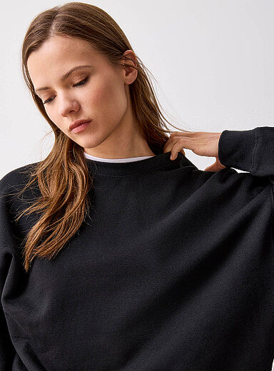 Oversized Thin Fleece Sweatshirt