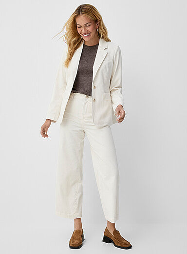 Marbled Button Corduroy Blazer