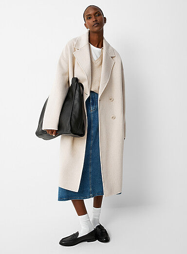 Oversized Reprocessed Wool Overcoat
