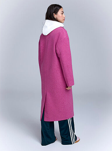 Double Pocket Felt Overcoat