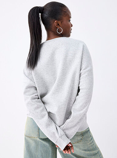 Oversized Thin Fleece Sweatshirt