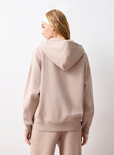 Thin Jersey Loose Zippered Hoodie
