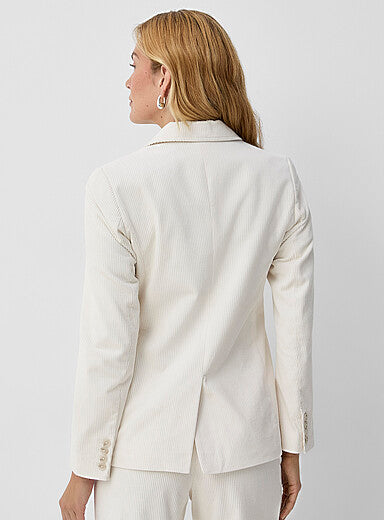 Marbled Button Corduroy Blazer