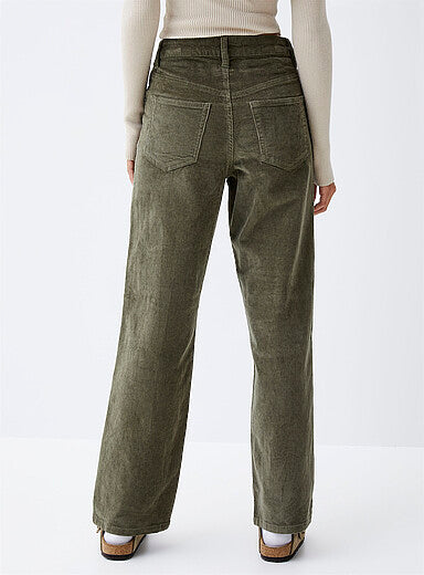 Corduroy Straight-Leg Pant