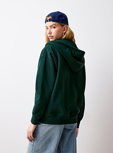 Thin Jersey Loose Zippered Hoodie