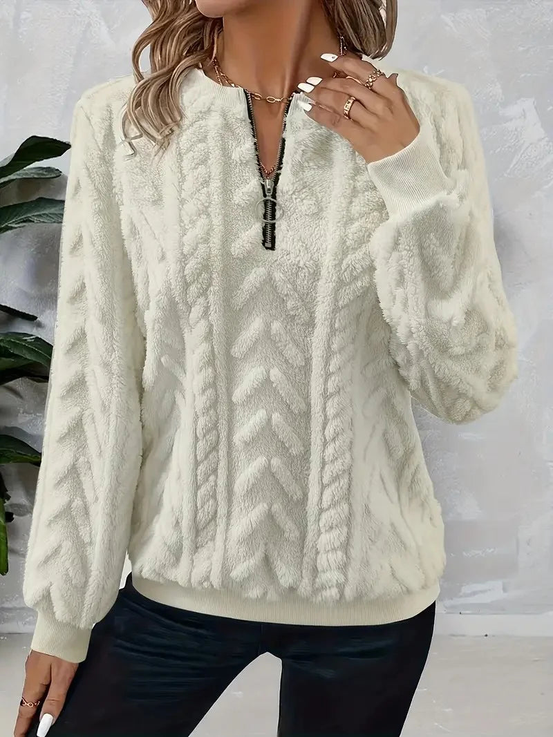 Vintage Crew Neck Plain Sweatshirt