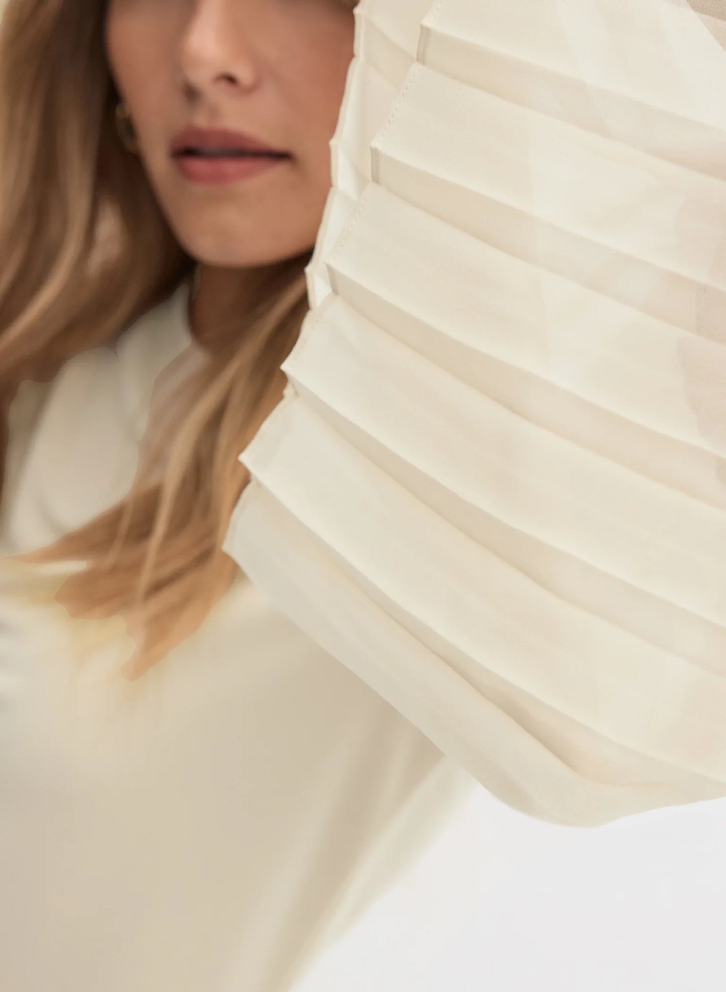 Lace Insert Bell Sleeve Top