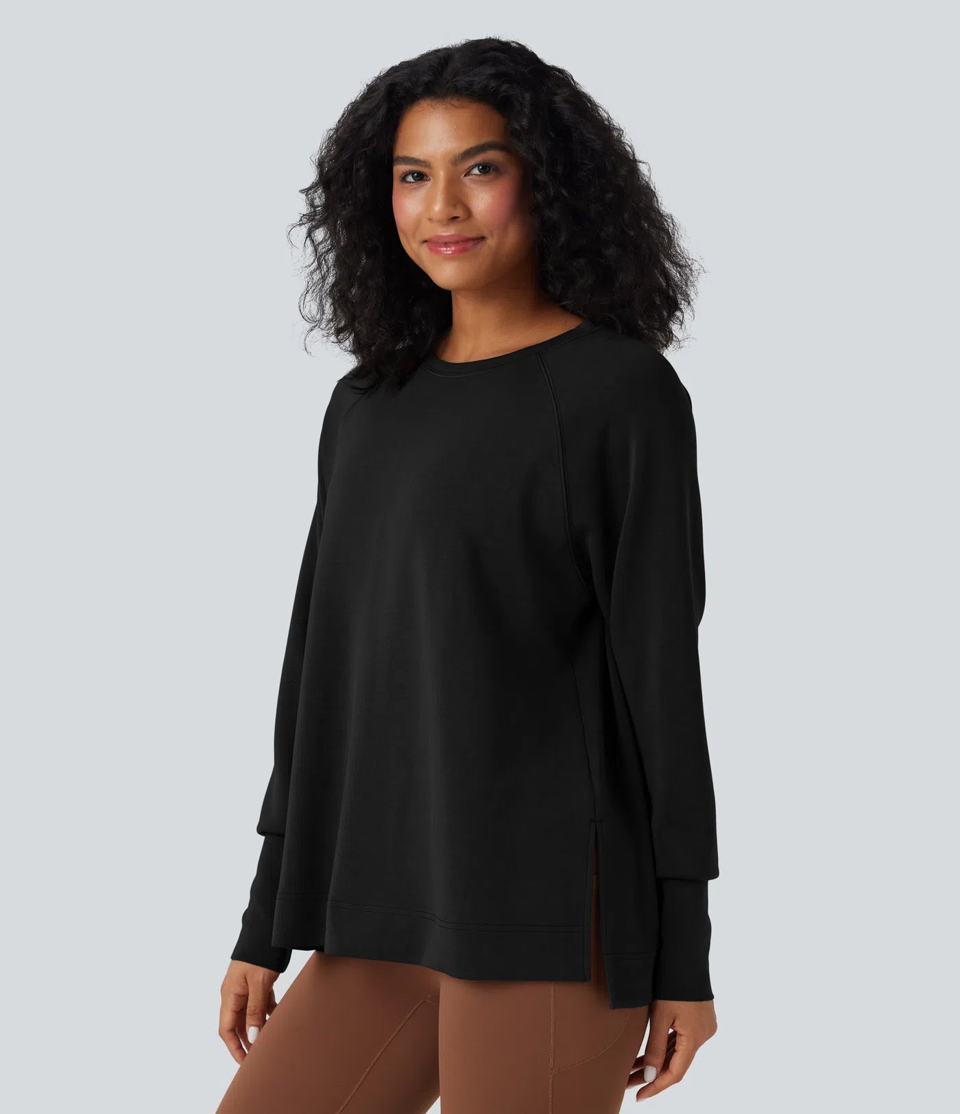 Women’s Round Neck Long Sleeve Casual Sweatshirt