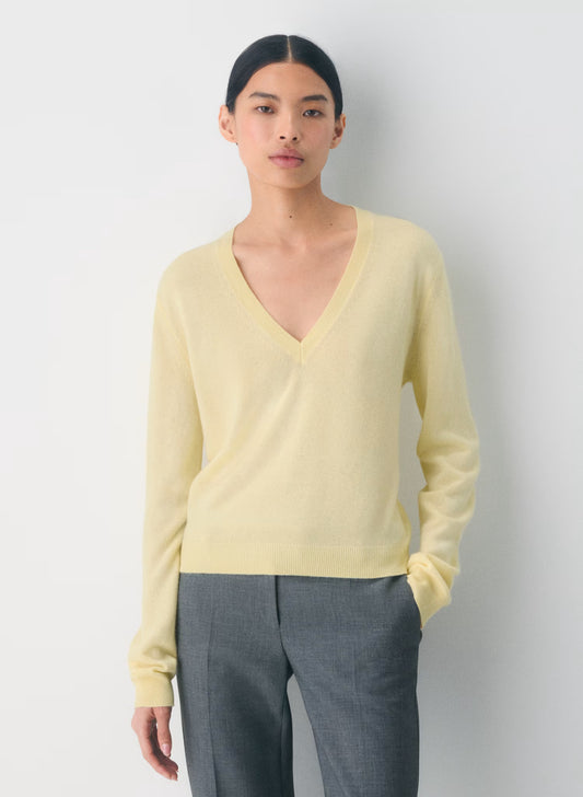 Bare Cashmere V-neck Sweater
