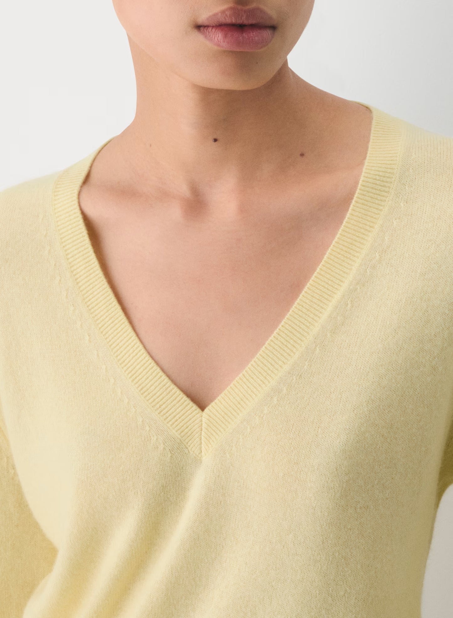 Bare Cashmere V-neck Sweater