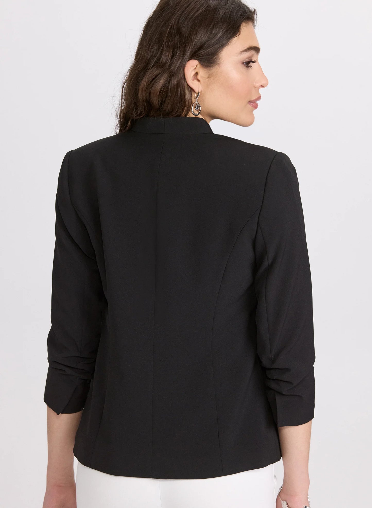 Twill 3/4 Sleeve Blazer