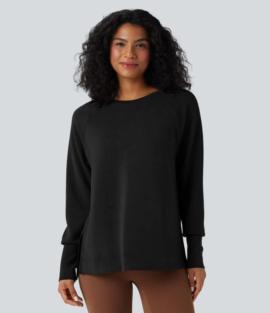 Women’s Round Neck Long Sleeve Casual Sweatshirt