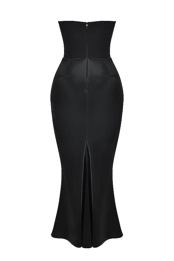 Amelia | Strapless Evening Gown | Modern Elegance | Luxe Satin Fabric