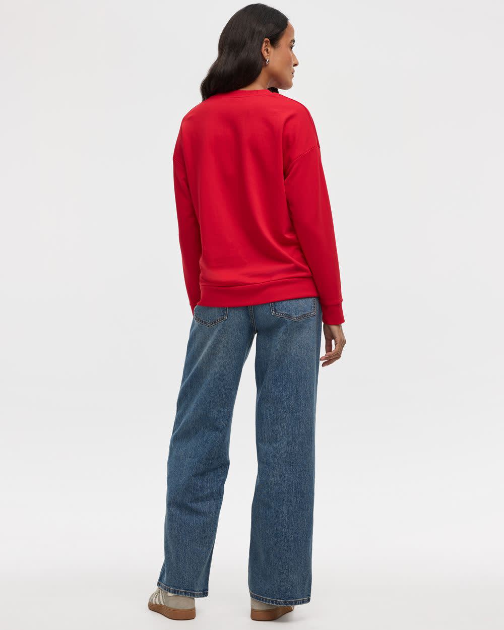 Long-Sleeve Crew-Neck Sweatshirt – R Essentials