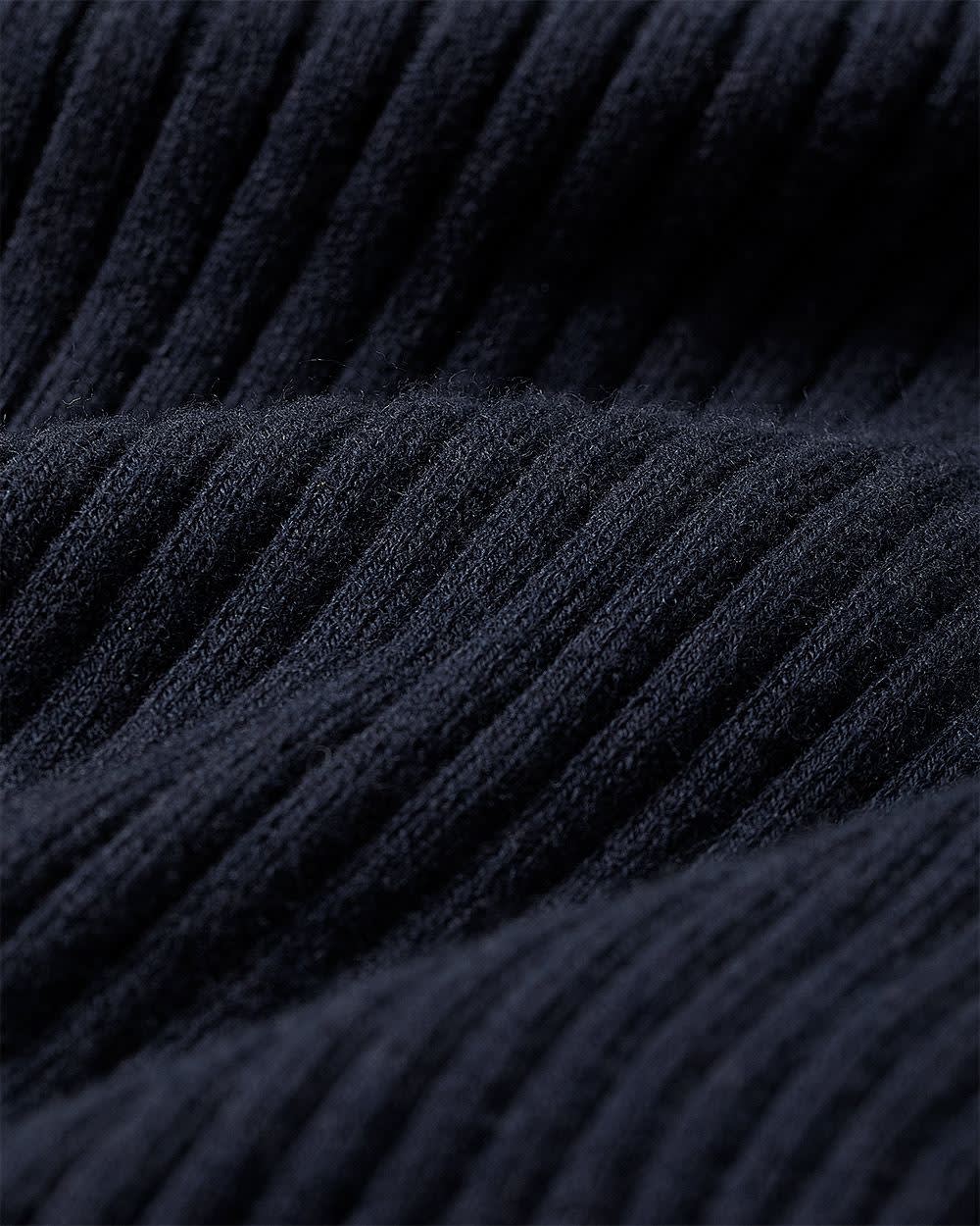 Cotton-Merino-Blend Short-Sleeve Ribbed Polo Dress